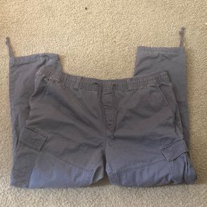 Grey cargo pants